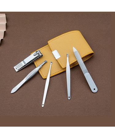 Nail Clippers Set Durable Portable Nail Clippers Beauty Manicure Built-in Nail File Personal Care Set Mini 6 Piece Set Yellow - Buy Online on GoSupps.com