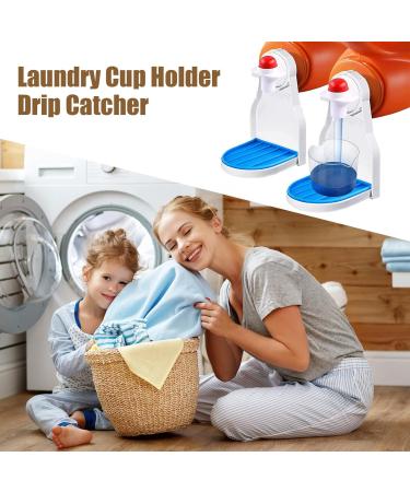 Laundry Detergent Dispenser Laundry Drip Cup Holder Fabric Softener Laundry Cup Holder Flexible Convenient Detergent Drip Catcher for Preventing Mess and Leakage and Laundry Soap Station - Buy Online on GoSupps.com