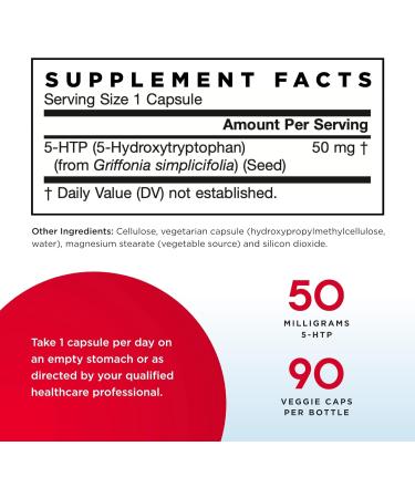 Jarrow 5-HTP 50 mg - Buy Multi-Pack 90 Caps (Pack of 2) | International Shipping Available - Buy Online on GoSupps.com