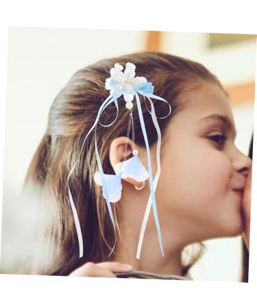 Beaupretty 5 Pairs tassel flower hair clip hair accessories for kids flower headpiece kids hair accessories flower hair accessories blue hair accessories hair clips big flower hairpin child - Buy Online on GoSupps.com