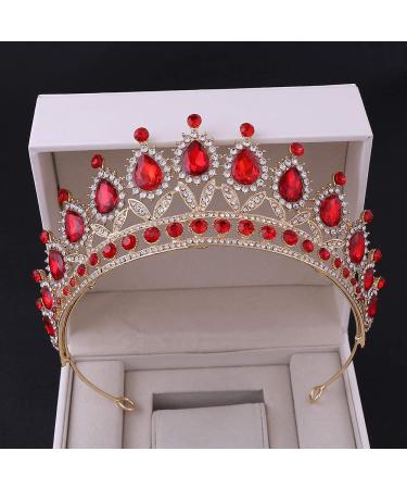 Red Tiaras and Crowns for Women - Bridal, Wedding, Princess, Party Headpiece - Buy Online on GoSupps.com