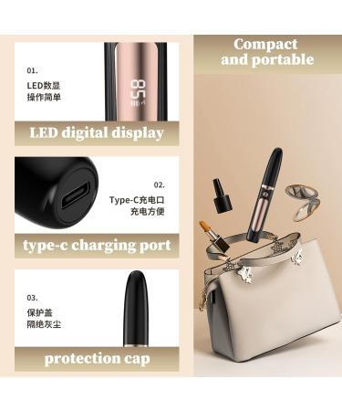 Heated Eyelash Curler - 4 Heat Levels USB Rechargeable LED Display Auto Off | Perfect Gift for Her - Buy Online on GoSupps.com