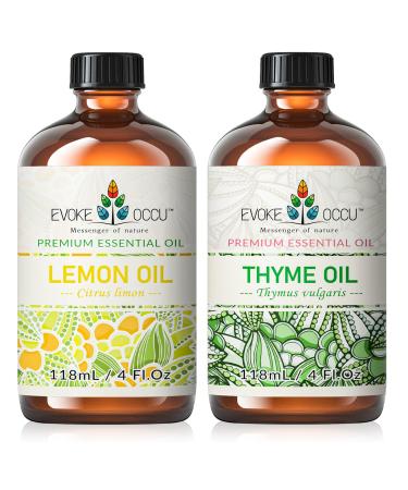 EVOKE OCCU Lemon Essential Oil and Thyme Essential Oil - 4 Fl Oz
