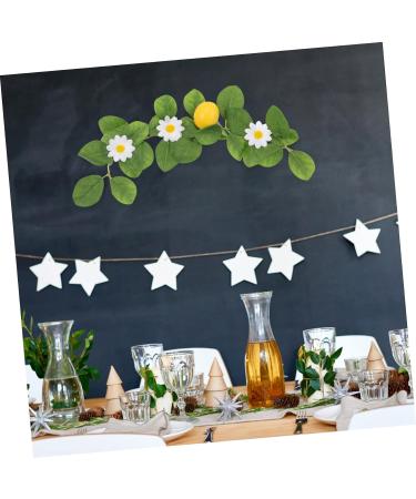 HOMSFOU 4 Pcs Simulation Lemon Pendant Decorative with Lemon Lemons for Decoration Mantel Garland Fake Lemons Artificial Flower Floral Wreath Vines for Bedroom Rose Leaves Summer Plastic - Buy Online on GoSupps.com