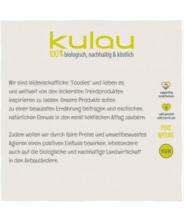  Kulau Kulau Organic Coconut Oil for Skin & Hair Coconut Grease for Cooking & Roasting Native & Cold Pressed Coconut Oil (6 x 450ml) - Buy Online on GoSupps.com