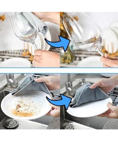 10Pack Probablei Streak-Free Miracle Cleaning Cloths Reusable Microfibre Cleaning Cloths Nano Streak Free Miracle Cleaning Cloths Fish-Scale Streak Free Glass Cleaning Cloth - Buy Online on GoSupps.com