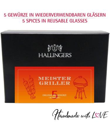 Hallingers Master Griller - International Spice Gift Set | Handmade Grilling Spices for Mother's Day Father's Day Birthdays & New Homes - Buy Online on GoSupps.com