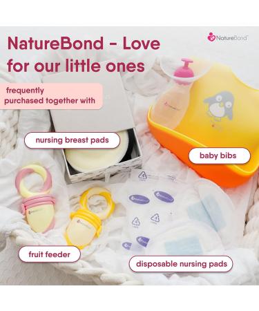 NatureBond Organic Bamboo Nursing Breast Pads - 10 Washable Pads with Wash & Storage Bags - Reusable Nipplecovers for Breastfeeding - Maternity Nursing Pads in Mystique Black - Buy Online on GoSupps.com
