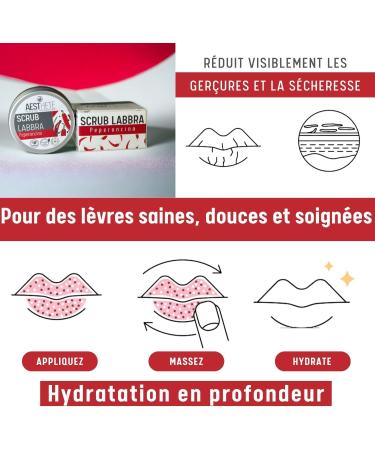 Exfoliating Lip Scrub With Chili Pepper For Rosy Lips - 15ml Natural Formula Organic Forest Fruit Flavor Zero Waste Vegan Made In Italy - Buy Online on GoSupps.com