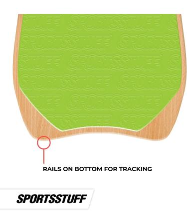 AIRHEAD SNO-BOGGAN Wood Sled - Green - 36 x 18 inches - Buy Online on GoSupps.com
