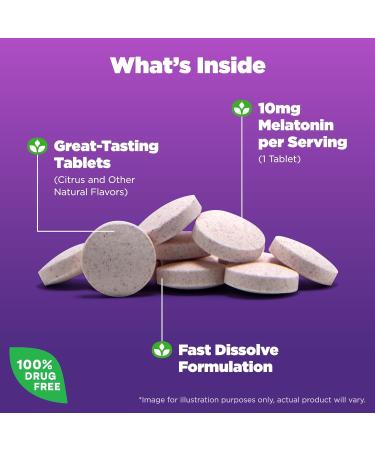 Buy Natrol Melatonin Maximum Strength 10mg Citrus - 100 Tablets for Sleep Aid - Buy Online on GoSupps.com