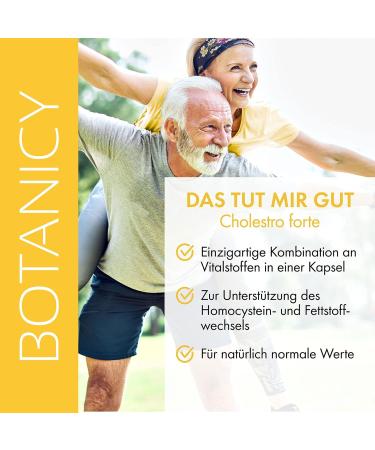 Botanicy Cholestro Forte with Bergavit - Natural Cholesterol Support - Vegan Formula with Bergamot Vitamins A C E Zinc & Selenium - 60 Tablets - Hormone-Free - Buy Online on GoSupps.com