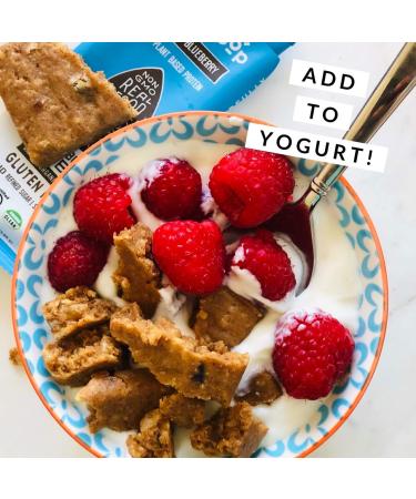 Super Pop Snacks Almond Blueberry Protein Bars (12 Pack) - Clean Plant Based, Organic Whole Foods, Gluten Free, Dairy Free, Meal Replacement with 10g Protein - Low Carb, Delicious Taste - Buy Online on GoSupps.com