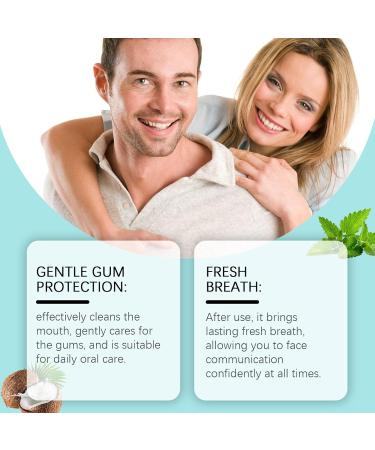 Huile de Coco Naturel Bain de Bouche Rafra chit L'Haleine 60ML 1PC limine la Mauvaise Haleine Blanchit les Dents et Des Gencives Plus Saines - Buy Online on GoSupps.com