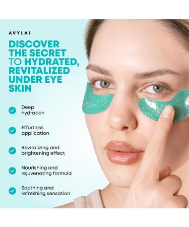 Under Eye Patches - 16 Pairs Collagen Eye Gel Pads & 2 Lip Masks | Vegan & Cruelty-Free | Reduce Puffy Eyes & Dark Circles - Buy Online on GoSupps.com