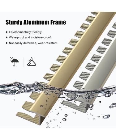 Carpet Floor Transition Strip 1.5cm Wide Doorways Lightweight Gap Connecting Strips Aluminum Door Bar for 0.5-0.6 Thickness Floor (Color : Champagne Size : 150cm/59.1in) Champagne 150cm/59.1in - Buy Online on GoSupps.com