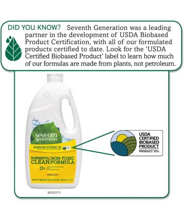 Seventh Generation Automatic Dishwashing Gel Lemon Scent - 42 fl oz | Eco-Friendly & Effective Clean - Buy Online on GoSupps.com