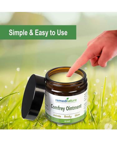 Remedinature Comfrey Ointment 2oz - Natural & Odourless Body, Joint, and Skin Salve - Buy Online on GoSupps.com