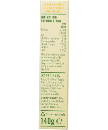 Green's Lemon Pie Filling 140g - Buy Online on GoSupps.com