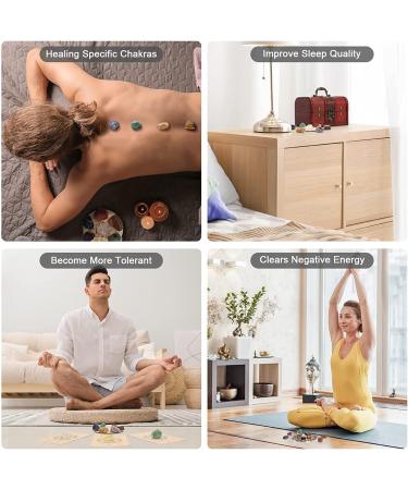 18Pcs Healing Crystals Set with Chakra Stones, Pendulum, Necklace & Wooden Box - Meditation & Yoga Collection - Buy Online on GoSupps.com