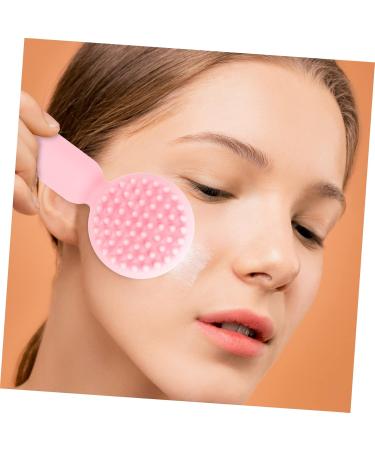 Ipetboom Silicone Face Brush Facial Exfoliator Facial Scrubber for Face Cleaning Scrubber Face Scrub Face Silicone Scrubber Facial Brush Pink Cleansing Brush 3d Manual Silica Gel 11x5cm Pink - Buy Online on GoSupps.com