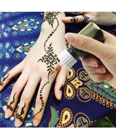 4PCS Kenzy Temporary Tattoo Kit with Precision Applicator Bottles and 16 Blunt Tips - Perfect for Tattoo Cone Paste, Body Art, Paint DIY Projects - Buy Online on GoSupps.com