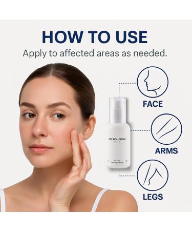 AD SOLUTION Ato Fast Calming Serum for Sensitive & Eczema-Prone Skin Instant Relief from Itch Redness & Flare-Ups Powered by Cica & Panthenol 1.69 Fl Oz - Buy Online on GoSupps.com