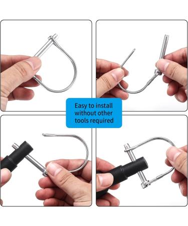 Bicycle Trailer Coupling - Universal Compatibility Safety Pen & Multifunctional Key in Black | Shop Internationally - Buy Online on GoSupps.com