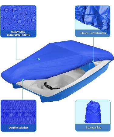 iCOVER Pedal Boat Cover - 3-5 Person Water Proof Heavy Duty Blue Paddle Boat Cover - Buy Online on GoSupps.com