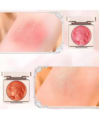 Powder Blush Palette Matte Blush Makeup Blush for Contour & Highlight Face All-Day Wear Complements All Skin Tones-Orange - Buy Online on GoSupps.com