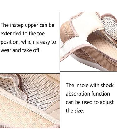 QDCZDQ Women's Edema Diabetic Shoes | Extra Wide Widths | Air Cushion | Adjustable Strap | Breathable Mesh | Black | Size 6.5 US - Buy Online on GoSupps.com