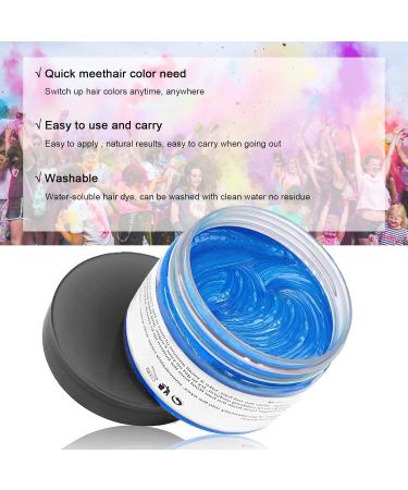 Buy Hair Wax Temporary Hair Color - Unisex Washable Plant Formula | 120g Blue - Vibrant & Natural Hair Dye - Buy Online on GoSupps.com