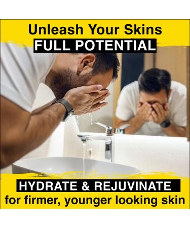 Lumin Men's Revitalizing Face Moisturizer Balm - Combat Dehydration, Sun Damage, Post Shave Irritation - Anti-Aging Grooming for Men - Korean Made - 1.7 oz - Buy Online on GoSupps.com