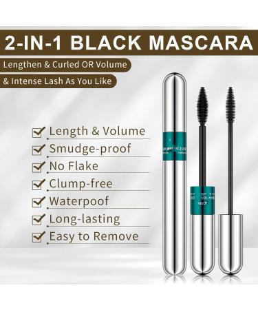 Cradlewaver Mascara Mascara Noir Imperm able 2 En 1 Pour Des Cils Plus Longs Plus pais Et D'apparence Naturelle Imperm able Et Long (5 pi ces) - Buy Online on GoSupps.com