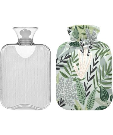 NAANLE Hawaii Leaves Heat Bottle - 1L Transparent Hot Water Bottle for Bed & Hand Warmth | Pain Relief & Cold Therapy - Buy Online on GoSupps.com