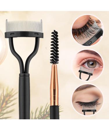 3 Pack Eyelash Separator Tool with Spoolie & Eyebrow Brush - Dual Head Lash Comb for Mascara & Extensions | Perfect for Women - Buy Online on GoSupps.com