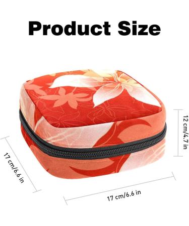 Unique Lily Flower Ladies Napkins & Storage Bags | Portable Menstrual Cup Bag with Zipper for Teen Girls & Women - International Shipping Available - Buy Online on GoSupps.com