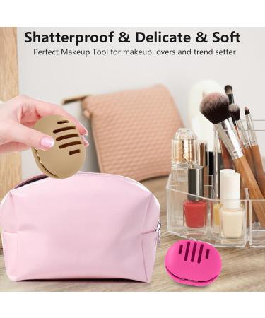 Fauxomor Makeup Sponge Storage Bag | Breathable Silicone Beauty Blender Case | Travel-Friendly for All Sizes | Sustainable Portable Cosmetics Tool - Rose Red (1 Pack) - Buy Online on GoSupps.com
