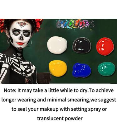  LearnLyrics Body Paint Kit Washable Makeup Set with 6 Shades Colorful Cosplay Palette Non-Toxic Pigmented Cream Water-Activated Cosmetic | Party Face Paint Kit - Buy Online on GoSupps.com