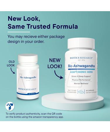 Biotics Research Bio Ashwagandha 300mg Ashwagandha Root Adaptogenic Herb Promotes Relaxation Response Healthy Adrenal Cognitive and Immune System Function Brain Health Women s Health 60 Capsules - Buy Online on GoSupps.com