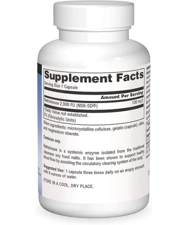 Source Naturals NSK-SD Nattokinase 100 mg - 30 Capsules for Heart Health - Buy Online on GoSupps.com