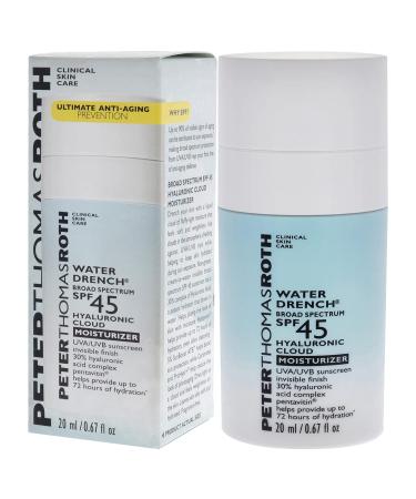 Peter Thomas Roth Water Drench SPF 45 Hyaluronic Cloud Moisturizer | Lightweight, Water-Resistant SPF Moisturizer for Face - 0.67 oz - Buy Online on GoSupps.com
