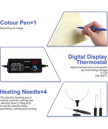 GOCHANGE 4 in 1 Foam Cutter Set with Digital Voltage Controller - Electric Cutting Machine Pen Kit for Styrofoam - 18W/100-240V FMC-05 - Buy Online on GoSupps.com
