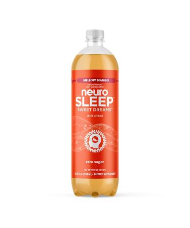 neuroSLEEP, Mellow Mango, Functional Beverage for Restful Sleep, Non-Carbonated, 16.9 Fl Oz (Pack of 12) - SLEEP Mellow Mango-Bottle - Buy Online on GoSupps.com
