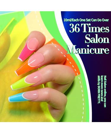 Born Pretty Neon Gel Nail Polish Set - 6PCS 10ML Fluorescent Colors for Vibrant Spring & Summer Nail Art Manicure - Soak Off UV LED Gel Polish in Orange, Hot Pink, Blue, Yellow, Green & Purple - A-Modern City - Buy Online on GoSupps.com