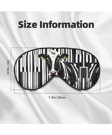 Black White Milk Cow Print Eye Mask | Unisex Soft Light-Blocking Sleeping Mask for Comfort - Buy Online on GoSupps.com