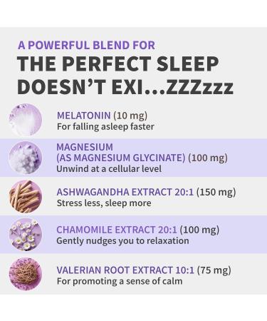 12-in-1 Melatonin Sleep Extra Strength Capsules - 10mg Melatonin Extra Strength with Magnesium and Balanced Blend of Ashwagandha GABA Chamomile Extract L-Theanine & Valerian Root 10:1 Extract 90ct 90 Count (Pack of 1) - Buy Online on GoSupps.com