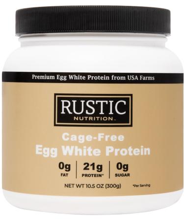 Premium Cage-Free Egg White Protein Powder USA-Sourced 21g Protein Humanely-Raised 0g Fat 0g Sugar 0g Cholesterol (Unflavored 10.5 Oz) Unflavored 10.5 Ounce (Pack of 1)