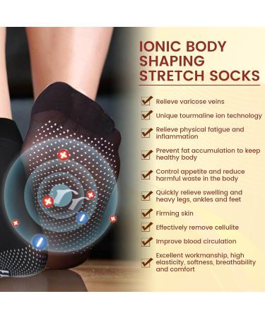 ONDIAN Tourmalines Self-Heating Shaping Socks - Slimming Health & Fitness Socks for Men and Women - Buy Online on GoSupps.com