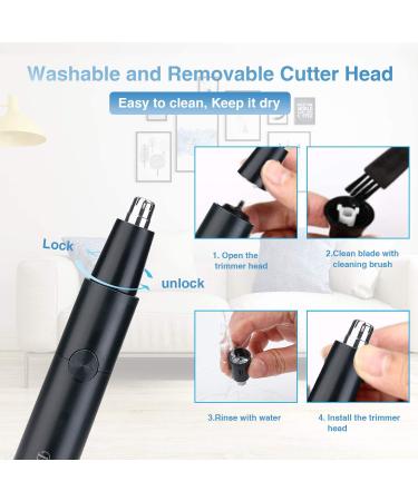 Professional Nose and Hair Trimmer 2021 - Painless Removal for Men and Women - Dual-Edge Stainless Steel Blades - Mute Motor - Easy to Clean - Buy Online on GoSupps.com